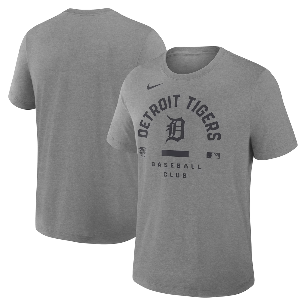 Men's Detroit Tigers Grey Collection Early Work Tri-Blend Dri-FIT T-Shirt Men's Detroit Tigers Grey Collection Early Work Tri-Blend Dri-FIT T-Shirt